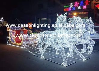 China christmas horse lighted carriage supplier