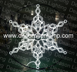 China giant snowflake outdoor christmas decorations supplier