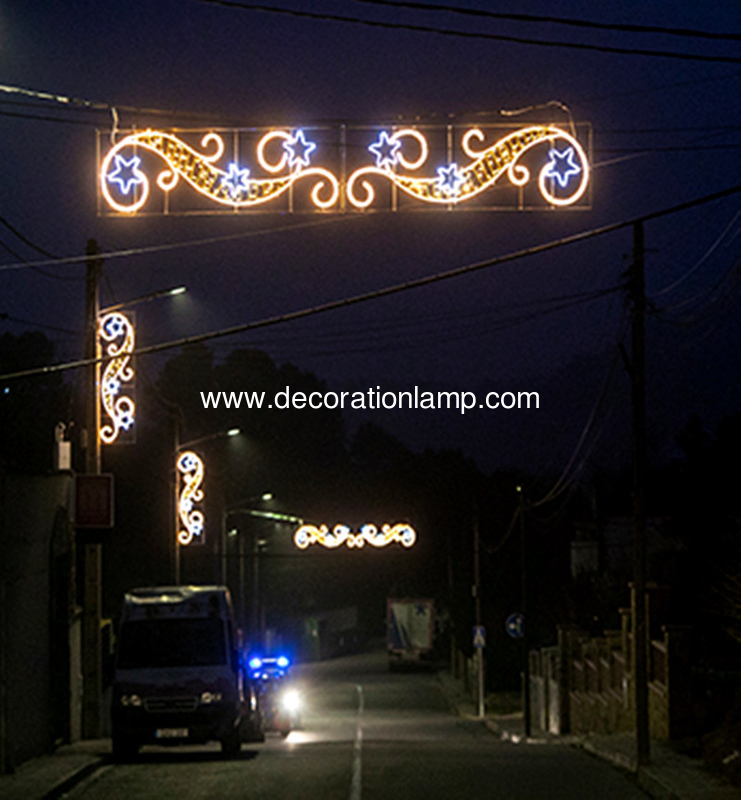 Across street Christmas Lighting