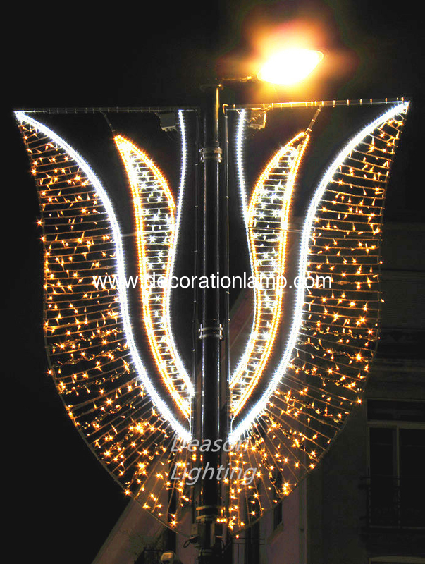 led decoration for electricity poles