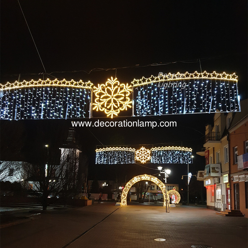 Street christmas lights decorations