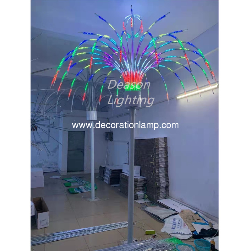 Beautiful outdoor christmas new year decoration led firework lights