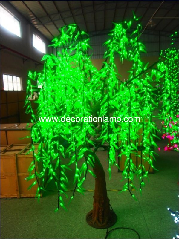 Light Tree LED Willow tree leaf green color Indoor Decoration