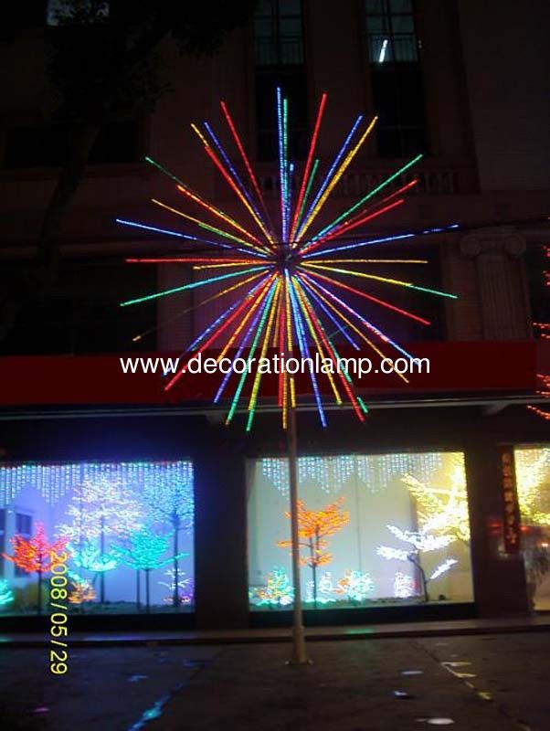 RGB Led Fireworks Tree Lights Outdoor Christmas Holiday Decoration Waterproof Lights