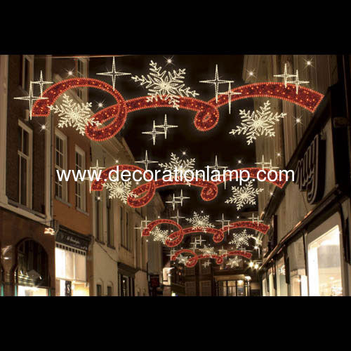 LED 2D Christmas Across Street Decoration Motif Light