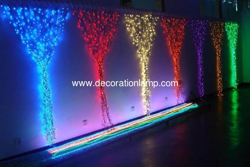 2*3m warm white LED curtain christmas light