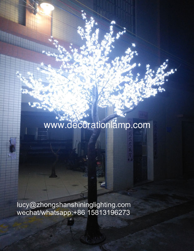 outdoor artificial trees with lights