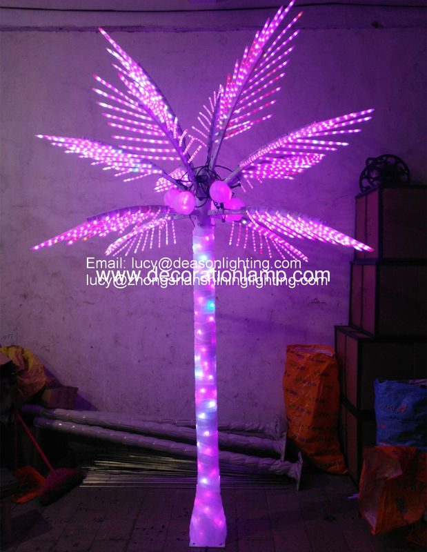 color changing led palm tree light