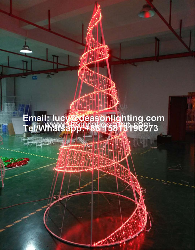 led spiral christmas tree