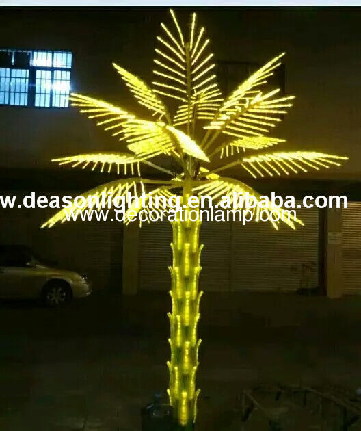 artificial led light palm tree