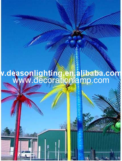 2016 Promotion China made Led artificial coconut tree, outdoor led palm tree light for dec