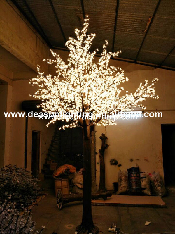 artificial lighted trees