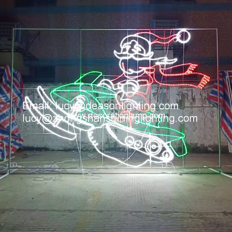 wire frame outdoor christmas decoration