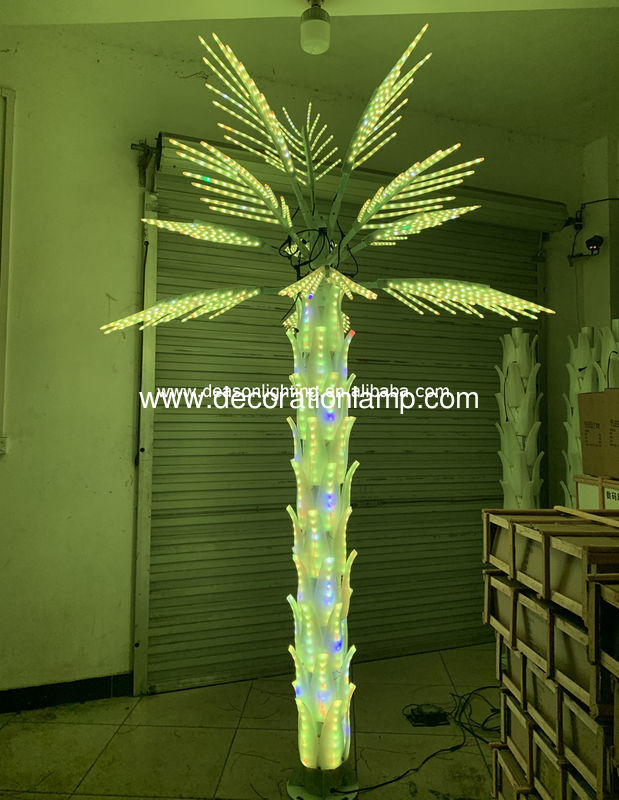 led color changing palm tree light