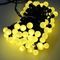Yellow 50 LED Ball 5M Christmas Decoration String Lights Fairy Light supplier