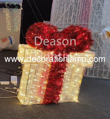 Lighted christmas gift boxes