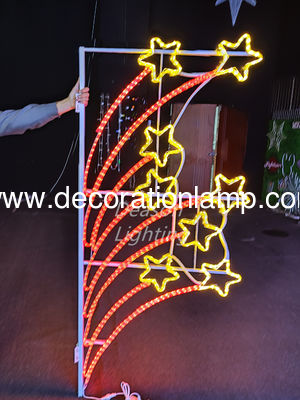 outdoor lamp post decorations christmas motif lights