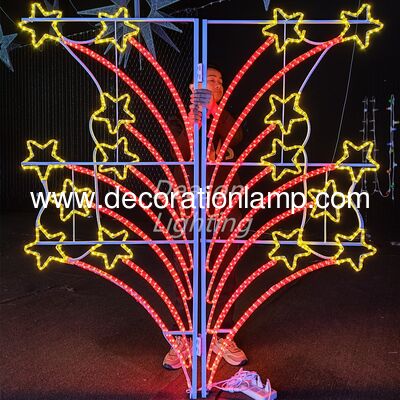 decorative street light pole led christmas lights