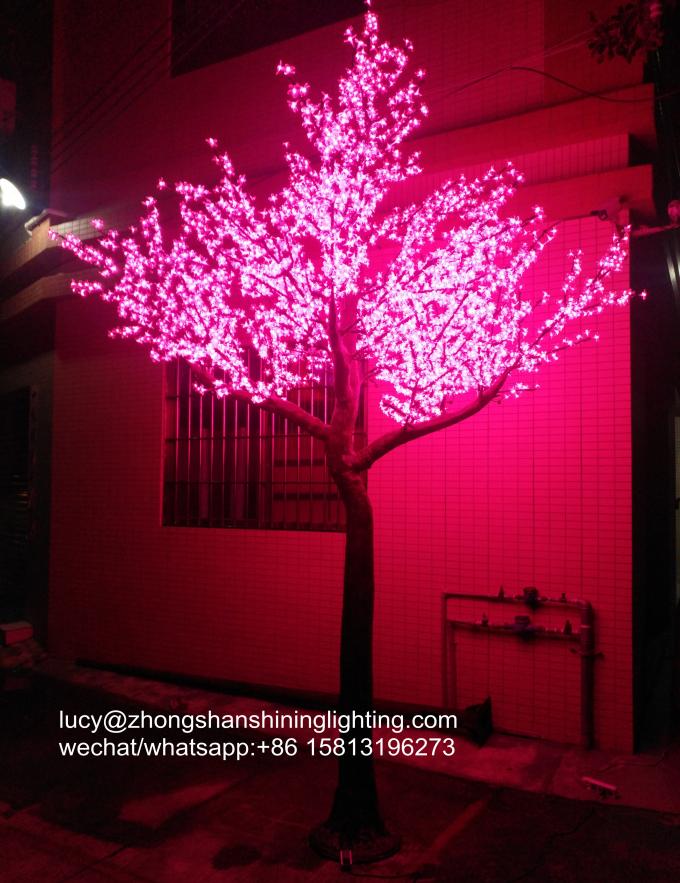 outdoor artificial trees with lights